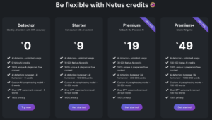  Netus AI Pricing