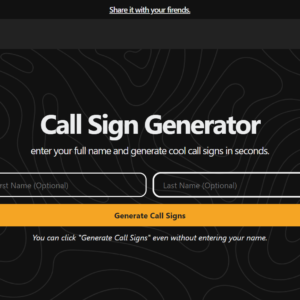 Call Sign Generator
