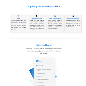 BluetickPDF – Analyze and Query over your PDF and Ebooks