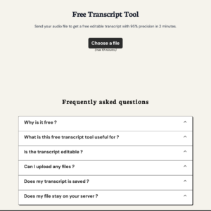 Free Transcriber by Voscribe