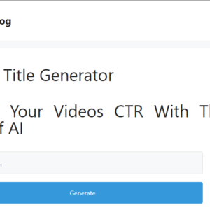 YouTube Title Generator
