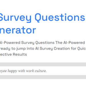 AI-Powered Survey Questions Generator
